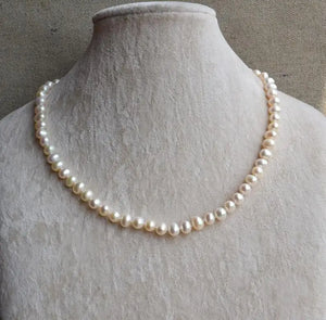 Charming Girl Gift Pearl Necklace 6-7mm