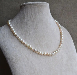 Charming Girl Gift Pearl Necklace 6-7mm