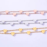 Charming Double Heart Bracelets & Bangles Set
