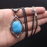Shell Turquoise Crystal Pendant for DIY Jewelry Making