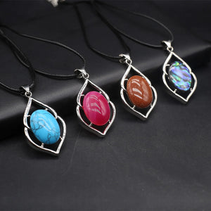 Shell Turquoise Crystal Pendant for DIY Jewelry Making