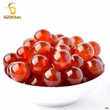 Red Carnelian Stone Earrings G23 Titanium Piercing Ear Studs