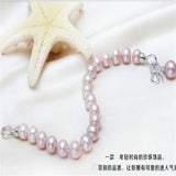 Elegant 9-10mm South Sea Lavender Pearl Bracelet
