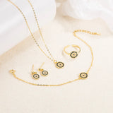 925 Silver Gem Round Lucky Chain Bracelet - S925 Silver Jewelry