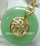 Charming Annular Jade Bless Happiness Pendant