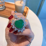 Heart-Shaped Paraiba Tourmaline Pendant Necklace
