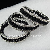 Crystal Rhinestones Stretchy Women Charms Bangles Bracelets