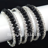 Crystal Rhinestones Stretchy Women Charms Bangles Bracelets