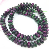 Red Green Zoisite Stone Beads 15inch