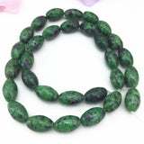 Red Green Zoisite Stone Beads 15inch