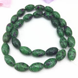 Red Green Zoisite Stone Beads 15inch