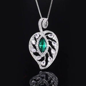 Gemstone Pendant Necklace Lab Diamond Cocktail Party Fine Jewelry
