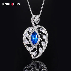 Gemstone Pendant Necklace Lab Diamond Cocktail Party Fine Jewelry