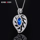 Gemstone Pendant Necklace Lab Diamond Cocktail Party Fine Jewelry