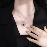 Gemstone Pendant Necklace Lab Diamond Cocktail Party Fine Jewelry