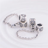 925 Silver Beads Daisy Safety Chain for DIY Bracelets