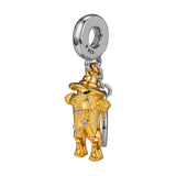 925 Silver Scarecrow Guardian Charm for DIY Bracelets