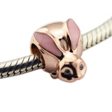 925 Silver Bunny Charm For DIY Bracelets Jewelry Making
