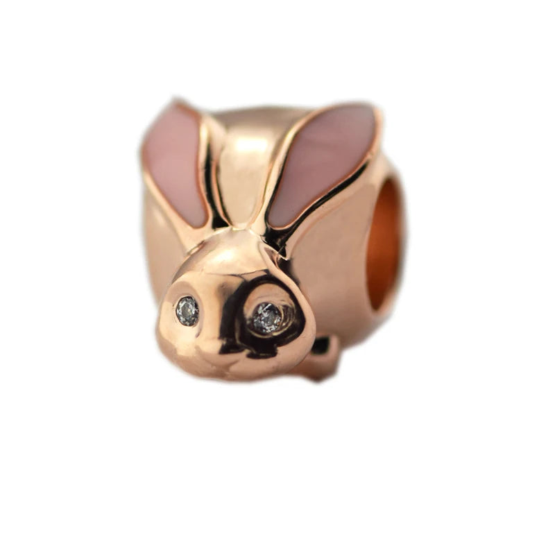 925 Silver Bunny Charm For DIY Bracelets Jewelry Making