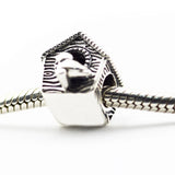 925 Silver Bird House Charm For Bracelets Jewelry Making