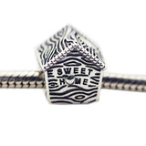 925 Silver Bird House Charm For Bracelets Jewelry Making