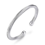 925 Silver Bead Bangle Bracelet For Women