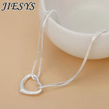 Romantic Heart Bracelet 925 Sterling Silver Women's Wedding Party Jewelry