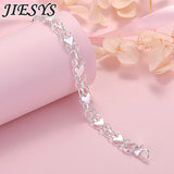 925 Sterling Silver Heart Bracelet for Women