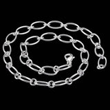 925 Sterling Silver Charm Necklace Set Wedding Christmas 18in Chains