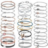 925 Silver Heart T-Bar Chain Bracelet