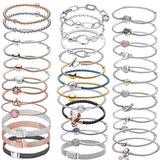 925 Silver Heart T-Bar Chain Bracelet | Stylish Design