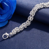 Sterling Silver Circle Bracelet Wedding Party Jewelry