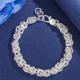 Sterling Silver Circle Bracelet Wedding Party Jewelry