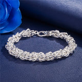 Sterling Silver Circle Bracelet Wedding Party Jewelry