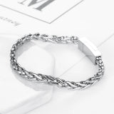 Stainless Steel Buddha Bracelets Women Mens Bangle ZTB423-1