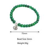 Natural Stone Beads Chain Bracelet Muslim Prayer Beads