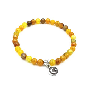 Natural Stone Beads Chain Bracelet Muslim Prayer Beads