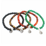 Natural Stone Beads Chain Bracelet Muslim Prayer Beads