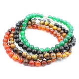 Natural Stone Beads Chain Bracelet Muslim Prayer Beads