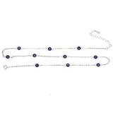 Boho 925 Silver Red Beads Evil Eye Necklace Women Necklaces