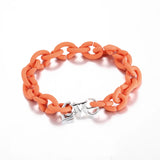 Rubber X Bead Charms Bracelets Set of 10 for Couples