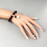 Crystal Beads Charms Bracelet 925 Silver Gift for Women Girls
