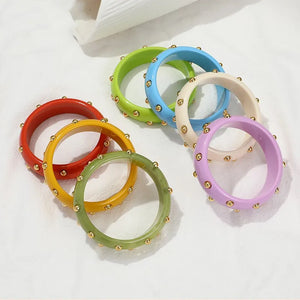 Colorful Resin Bangles for Women Girls Indian Jewellery Bangle Bracelets