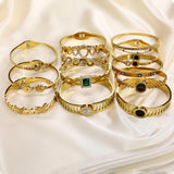 Charms Cuff Bracelet Women's Bangle Stainless Steel Friendship Gift