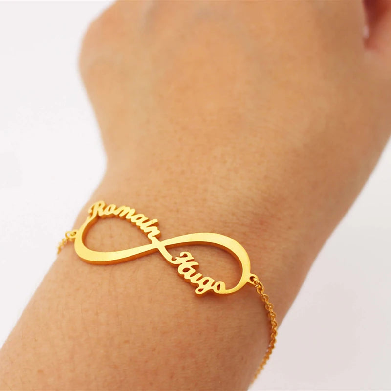 Infinity Name Bracelet Personalized Lover Bracelets For Women