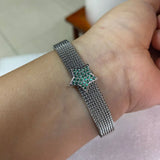 Charms Elasticity Bracelet Jewelry Cubic-Zircon-Clip Multiple Styles