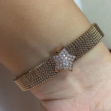 Charms Elasticity Bracelet Jewelry Cubic-Zircon-Clip Multiple Styles
