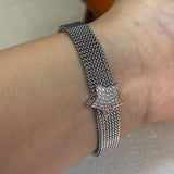 Charms Elasticity Bracelet Jewelry Cubic-Zircon-Clip Multiple Styles