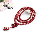 Cinnabar Purple Sand Beads Bracelet Buddha Amulets Holiday Gift