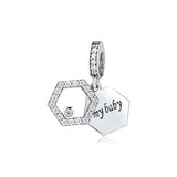 Love My Baby Bead 925 Sterling Silver Charm for Bracelets